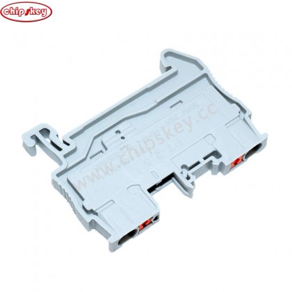 Grey Din Rail Terminal Block PT-2.5 Push In Terminal Connector Spring Screwless Electrical Wire Conductor Terminal Block PT2.5