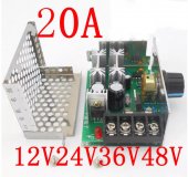 500W 20A PWM DC brushed motor speed regulator/voltage regulator/motor driver