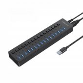 16 port usb 3.0 hub docking station with individual LED Switch