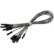 CAB_F-F 10pcs/set 10cm Female/Female Dupont Cable Grey For Breadboard