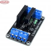 5V 2 Channel SSR Solid-State Relay Low Level Trigger With fuse Stable 240V 2A