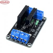 5V 2 Channel SSR Solid-State Relay Low Level Trigger With fuse Stable 240V 2A