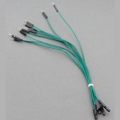 CAB_F-M 10pcs/set 20cm Female/Male Dupont Cable Green For Breadboard