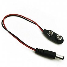 2.1 X 5.5mm Male Dc Plug to 9v Battery Clip