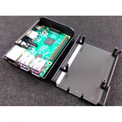 Raspberry PI 2 B+ Oval Case Black