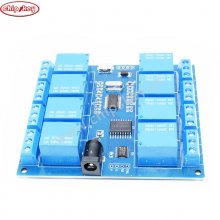 5V 10A 8 Channel Micro USB Relay Module Upper Computer