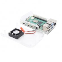 Transparent Oval Raspberry PI 4 ABS Case With Fan