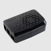 Black Poly+ Case For Raspberry Pi 4, With Dedicated MINI Cooling Fan