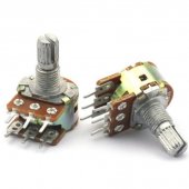 Dual Pins Potentiometer 100K 15mm Shaft