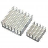 2 in 1 Heat Sink Set :(Recommand) 1pcs 14*14*6mm Aluminum 1pcs 9*9*5mm Aluminum