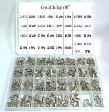 640PCS Hc-49S 32 Kinds X20pcs Crystal Oscillator Electronic Kit Resonator Ceramic Quartz DIP 32.768 4 8 12 16 20 25 MHZ Kit Box