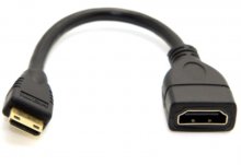 MINI HDMI Male to HDMI Female Adapter Cable 15CM For Raspberry PI Zero