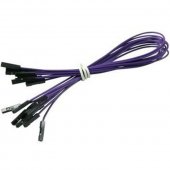 CAB_F-F 10pcs/set 30cm Female/Female Dupont Cable Purple For Breadboard