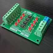 DST-1R4P-N 4 Channel 5V to 24V Optocoupler Isolation Module PLC Signal Level Voltage Conversion Board NPN Output