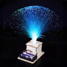 DIY Colorful Fiber Optic Lamp Science Popularization Teaching Aids Handmade