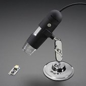USB Microscope - 5MP interpolated 220x magnification / 8 LEDs