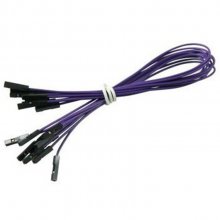 CAB_F-F 10pcs/set 25cm Female/Female Dupont Cable Purple For Breadboard