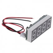 Red 12V 5-24V Electronic Voltmeter Thermometer Clock for Car Auto LED Monitor Module