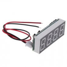 Red 12V 5-24V Electronic Voltmeter Thermometer Clock for Car Auto LED Monitor Module