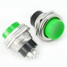 Red/DS-212 Not-SelfLock Not-Latching button 2-pin 16mm button
