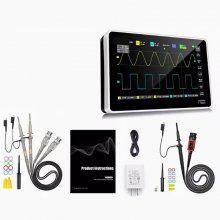 1013D Plus Oscilloscope - Portable Handheld Tablet Oscilloscope with 100X High Voltage Probe, 2 Channels 100Mhz Bandwidth 1GSa/s Sampling Rate 7" TFT LCD Touch Screen