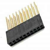 2*10P 2.54mm Long Female Header 8.5+11mm Length
