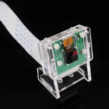 Raspberry Pi 3b+ Camera Case/Camera Module Bracket,Protective Shell and Bracket 2in1 Acrylic Transparent Shell, only case