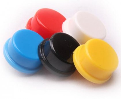 Plastic Tact Push Button B3F For 12*12*7.3 Tact Switch Red Yellow Blue Green White Black