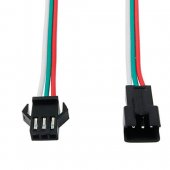 Male WS2812B WS2811 LED Strip 3P Connector Cable