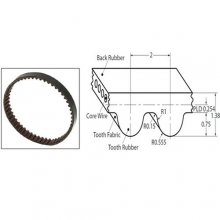 200-2GT-6 Bandwidth:6mm Pitch:2mm Length：200 Teeth QTY：100