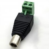 Female Plug 2.1 x 5.5mm DC Power Jack Insert 90 Degree 2.1*5.5 Screw Terminal Connector