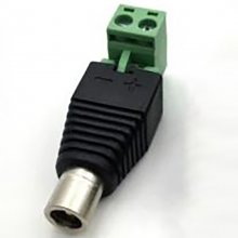 Female Plug 2.1 x 5.5mm DC Power Jack Insert 90 Degree 2.1*5.5 Screw Terminal Connector