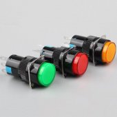 16MM Self Lock Latching Green Switch