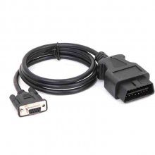 OBD 2 16Pin - DB9 Serial Auto Accessories Connector OBD2 RS232 9pin Cable Diagnostic Scanner Interface
