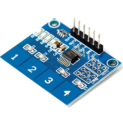 TTP224 4-way Capacitive Touch switch Digital Touch Sensor Module Arduino