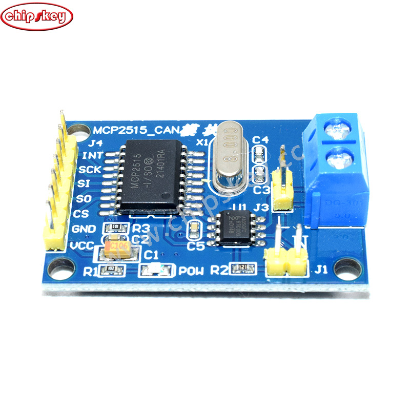 MCP2515 CAN Bus Module With TJA1050 Receiver – SPI Protocol, 5V, For Arduino Projects