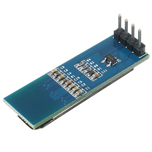 0.91 OLED Display Module 128x32 14pin I2C IIC Communicate Blue