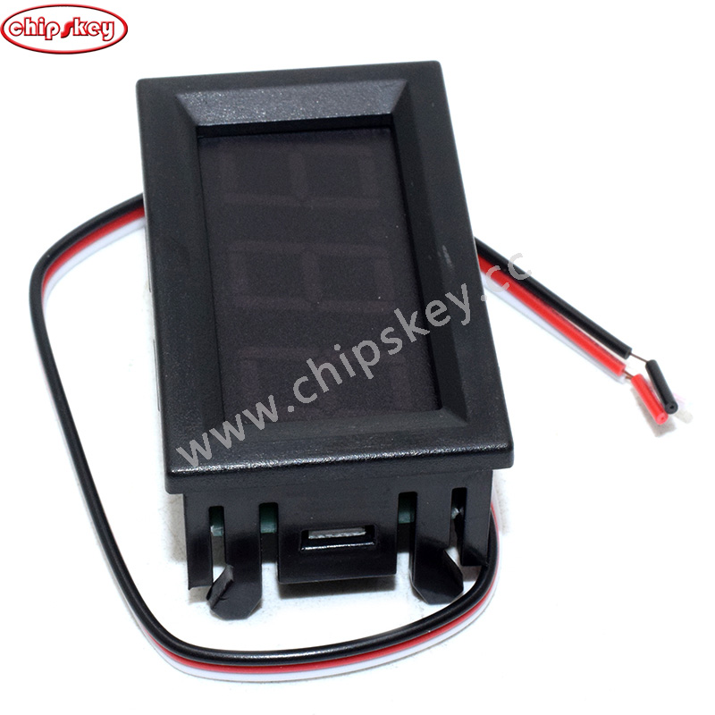 0.56" 3-Wire DC0-100V LED Digital Display Voltmeter – Panel Mount